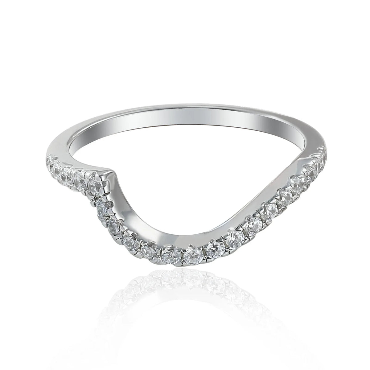 MuShan Jewelry 925 Sterling Silver Ring Wedding Band High Carbon Diamond Gift  Her Girlfriend Gift Women Rings Fine Jewelry
