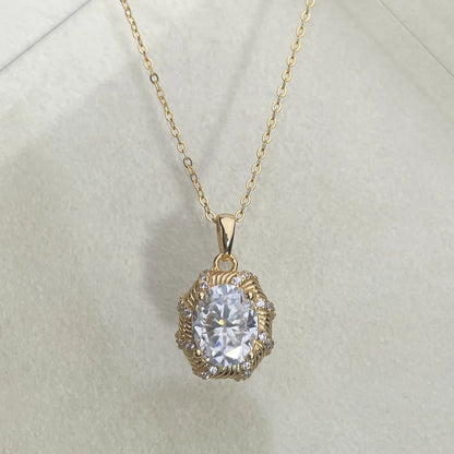 MuShan Luxury Jewelry 925 Sterling Silver Cuban Link Chain VVS Moissanite Girls Date Night Rhodium Plated MST Patent Necklaces