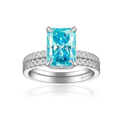 Bague MuShan Brand Jewelry en argent sterling 925, triangle en zircone cubique 7A, bijoux raffinés pour elle, plaqué or 18 carats