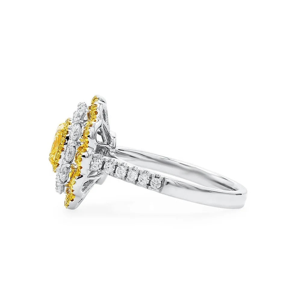 MuShan Jewelry 925 Sterling Silver Ring 5A CZ Gemstones High Carbon Gemstones Luxury 925 Sterling Silver Rings Accessories