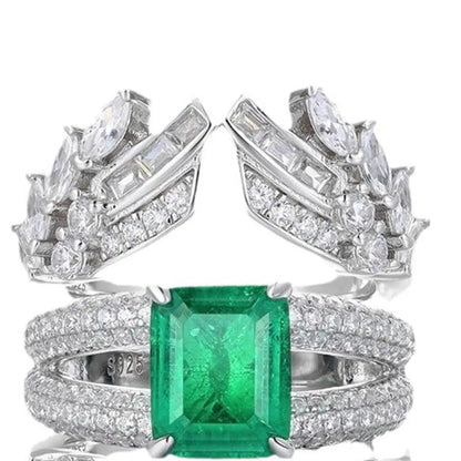 Anillo de plata de ley 925 de MuShan Luxury Jewelry, anillo radiante y elegante con rubí cultivado en laboratorio para mujer, anillos de aniversario chapados en oro de 18 quilates