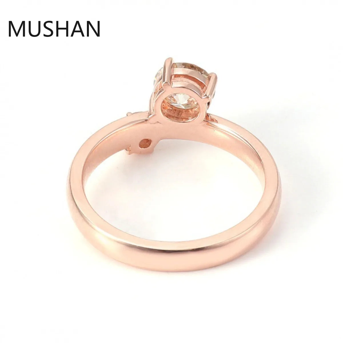 MUSHAN Luxury Custom 14K 18K Gold Rings Band Jewelry With Moissanite Diamond Lab Grown Gemstones Diamond Wedding Ring For Women