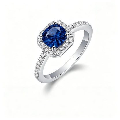 MUSHAN Custom Jewelry 925 Sterling Silver Ring Band for Women 1ct Lab Grown Gemstones Ruby Emerald Sapphire Rings Jewelry