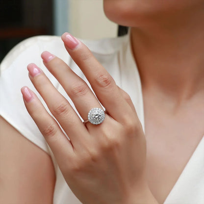 Anillo de lujo MUSHAN de plata de ley 925 para mujer, sortija con diamante de moissanita certificado por GRA, esmeralda, color D, joyería fina