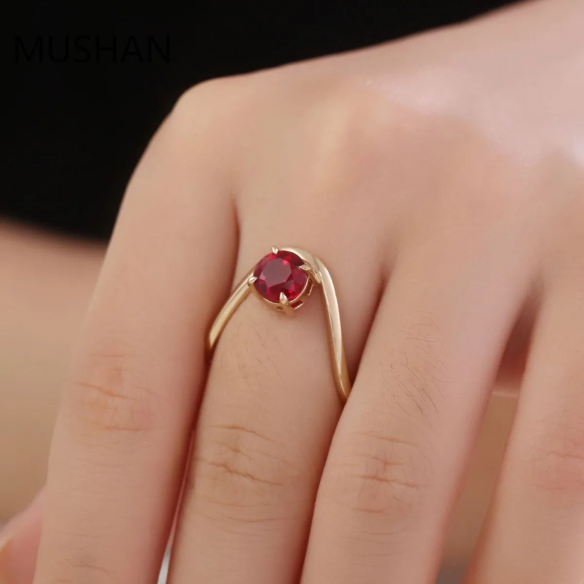 MUSHAN Luxury Custom 14K 18K Gold Rings Band Jewelry With Moissanite Diamond Lab Grown Gemstones Diamond Wedding Ring For Women