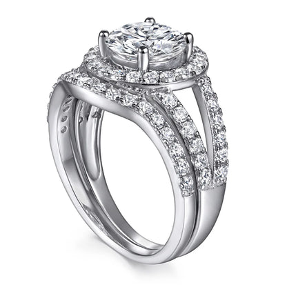 Bague MuShan en argent sterling 925, zircon de qualité 5A, taille marquise, bijou de mariage pour mariée, plaqué or véritable, bague de joaillerie fine