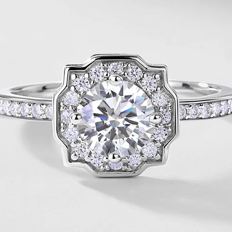 MUSHAN Custom Luxury Diamond Rings Jewelry IGI Certificated for Women 925 Sterling Silver Lab Grown Diamond Ring Band HPHT CVD