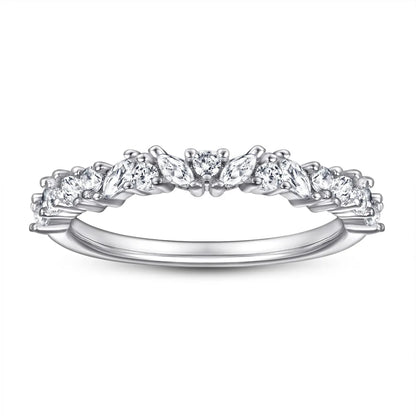 Bague de fiançailles MuShan Jewelry en argent sterling 925, anneau avec zircon cubique 5A, cadeau pour femme, anniversaire, Saint-Valentin