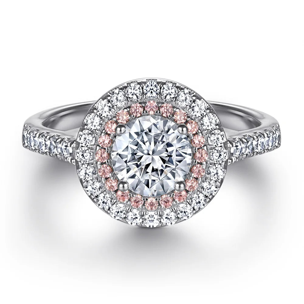 MuShan Designer Jewelry 925 Sterling Silver Ring Cubic Zirconia 5A Triangle Party for Wife Rhodium Plated Fine Jewelry Rings