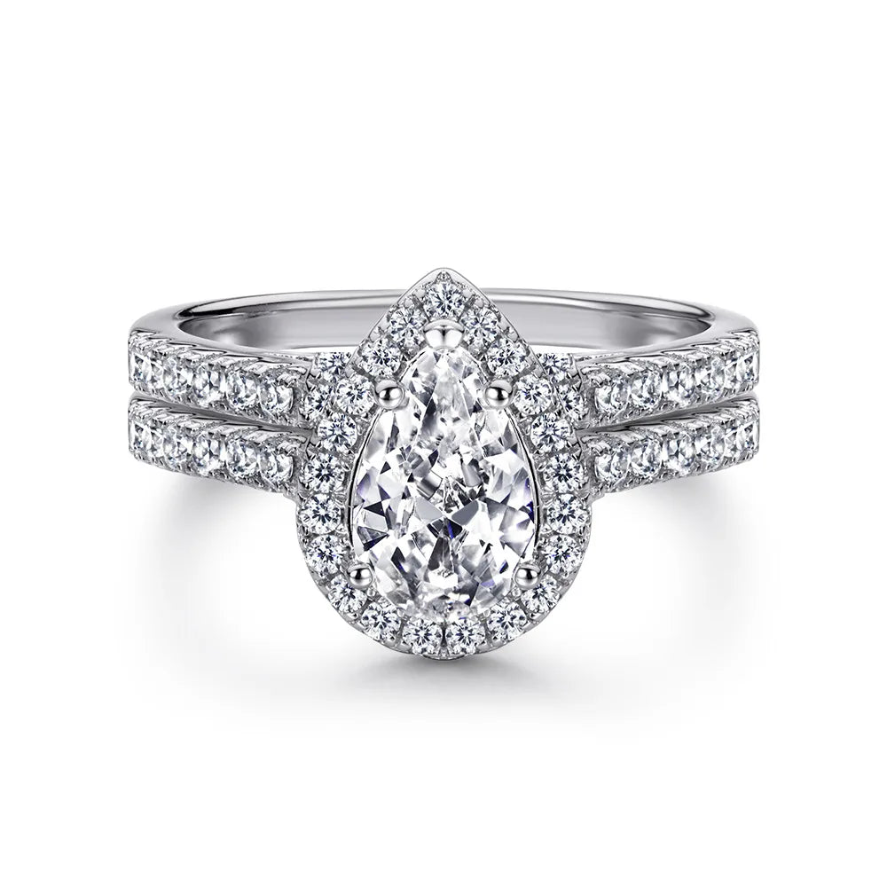 Bague MuShan en argent sterling 925 avec oxyde de zirconium triangulaire 5A, style décontracté pour femme, plaqué or véritable, bijoux fins