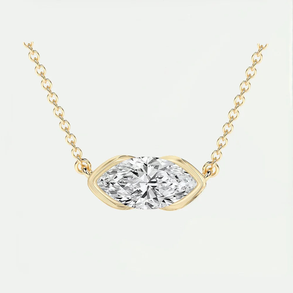 MUSHAN Bijoux sur mesure Collier en argent sterling 925 Moissanite couleur D VVS1 Pendentifs de luxe pour femme pour demande en mariage Diamant