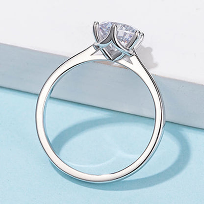 MuShan Jewelry 925 Sterling Silver Ring Moissanite D Color VVS1 Designer Classic Fancy Bold Rings Diamond Accessories