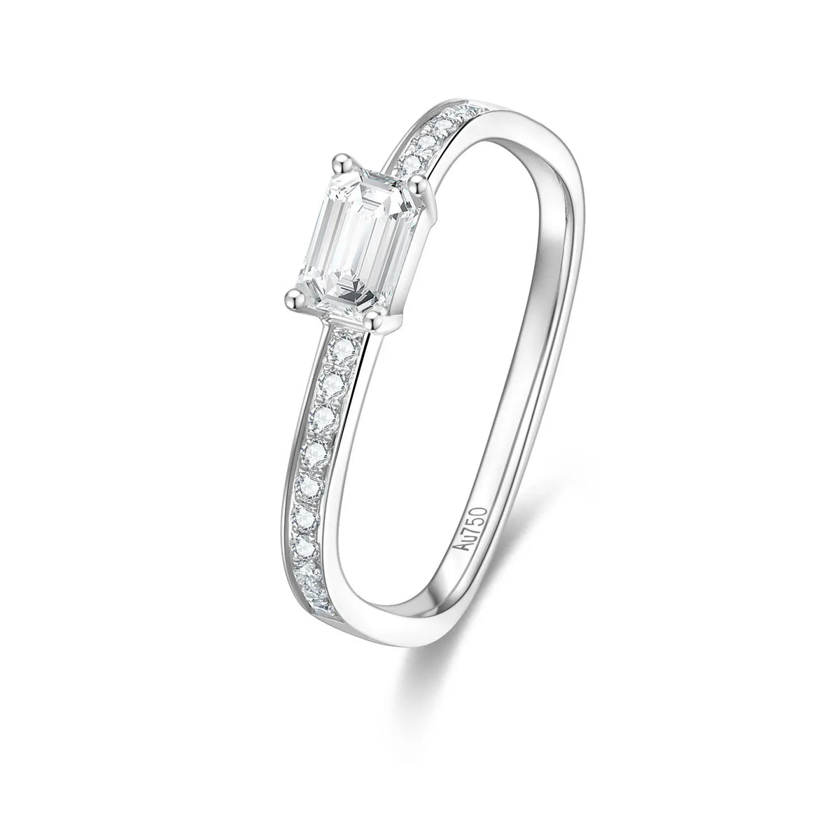 MUSHAN Luxury Custom 14K 18K Gold Rings Band Jewelry With Moissanite Diamond Lab Grown Gemstones Diamond Wedding Ring For Women