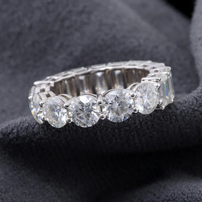 MUSHAN Luxury Custom 14K 18K Gold Rings Band Jewelry With Moissanite Diamond Lab Grown Gemstones Diamond Wedding Ring For Women