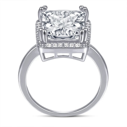 MuShan Jewelry 925 Sterling Silver Rings Bands Rings Bands Ring 7A Cubic Zirconia Valentine Timeless Anniversary  Women Gift
