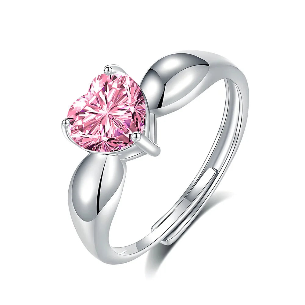 MuShan Jewelry 925 Sterling Silver Ring Wedding Band High Carbon Diamond Bridal Shower  Her Gift Women Rings Fine Jewelry