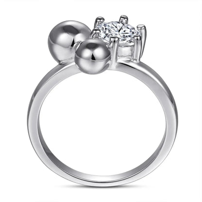 MuShan Jewelry 925 Sterling Silver Romantic Engagement Ring 7A Cubic Zirconia  Women Rings Bands Rings Bands  Women Gift