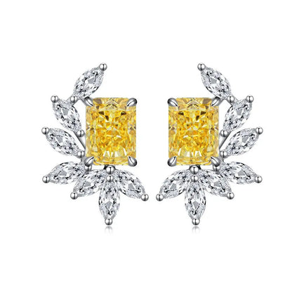 Boucles d'oreilles MuShan Jewelry en argent sterling 925, rubis de laboratoire, rondes, cadeau de luxe pour femme, plaquées or 18 carats, boucles d'oreilles anniversaire