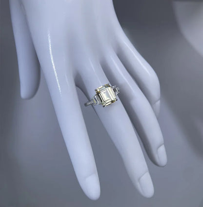 MuShan Designer Jewelry 925 Sterling Silver Ring Band Rhodium Plated MST Patent s925 HCD Gemstones Women Rings Fine Jewelry