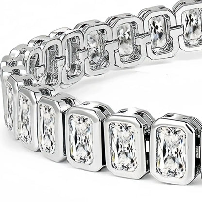 MS Luxury Jewelry 925 Sterling Silver Bracelet For Women Men HCD Gemstones Chain Tennis Bracelets Bangles S925 Fine Jewelry