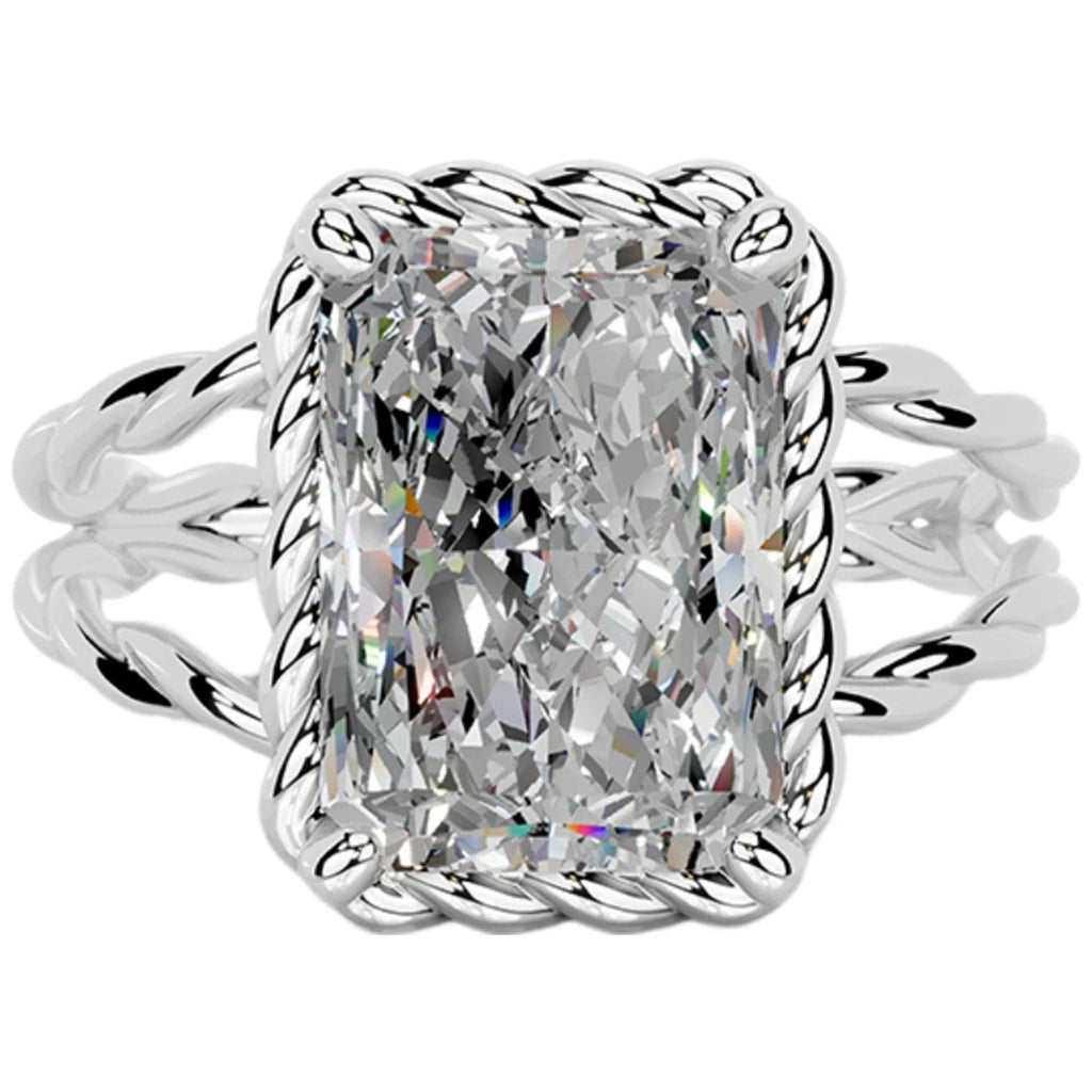 MUSHAN Custom Jewelry 925 Sterling Silver Ring Moissanite D Color VVS Luxury Noble 925 Sterling Silver Rings Diamond Accessories