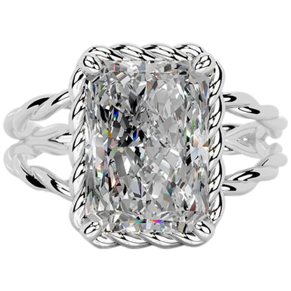 MUSHAN Custom Jewelry 925 Sterling Silver Ring Moissanite D Color VVS Luxury Noble 925 Sterling Silver Rings Diamond Accessories