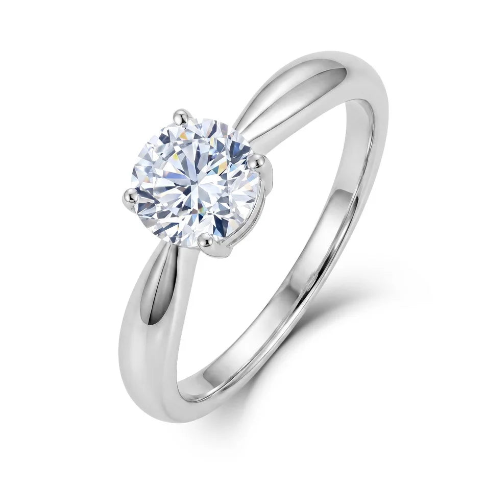 MUSHAN Custom Luxury Diamond Rings Jewelry IGI Certificated for Women 925 Sterling Silver Lab Grown Diamond Ring Band HPHT CVD