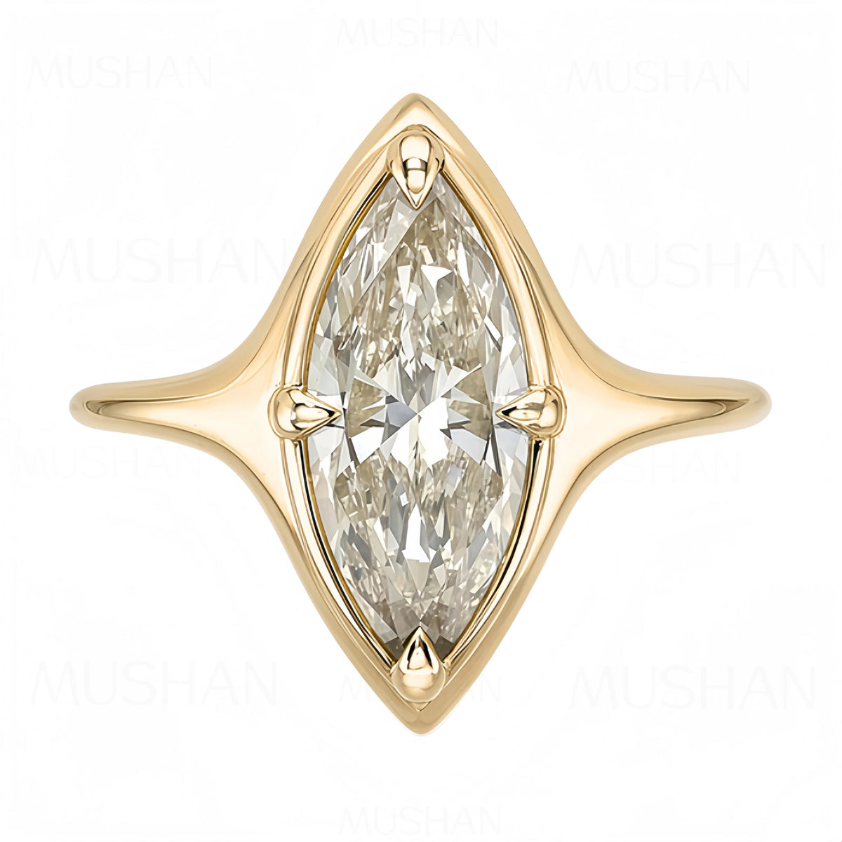 MUSHAN Patented Jewelry 925 Sterling Silver Ring Band For Women D Color VVS1 Moissanite Diamond Ring GRA Certificated Jewelry