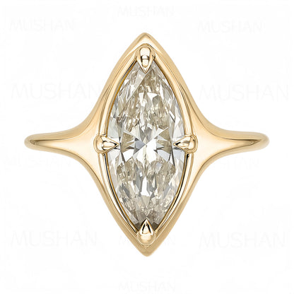 MUSHAN Patented Jewelry 925 Sterling Silver Ring Band For Women GRA Certificated Moissanite Diamond Ring Jewelry D Color VVS1