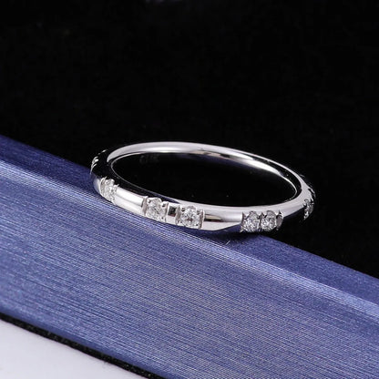 MUSHAN Luxury Custom 14K 18K Gold Rings Band Jewelry With Moissanite Diamond Lab Grown Gemstones Diamond Wedding Ring For Women