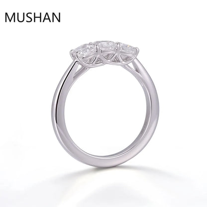 MUSHAN Luxury Custom 14K 18K Gold Rings Band Jewelry With Moissanite Diamond Lab Grown Gemstones Diamond Wedding Ring For Women