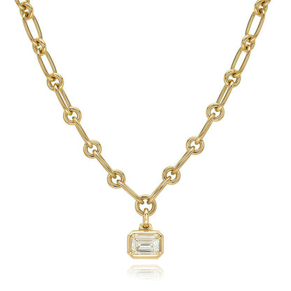 MUSHAN Bijoux sur mesure Collier en argent sterling 925 Pendentif diamant moissanite couleur D VVS Bijoux raffinés Accessoires pendentifs