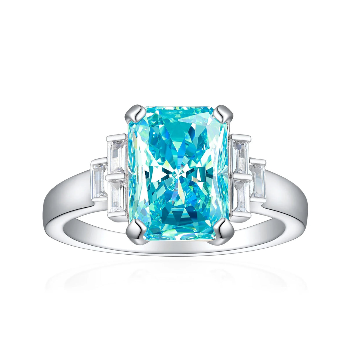 MuShan Jewelry 925 Sterling Silver Ring Wedding Band High Carbon Diamond Christmas Gift Romantic Style Women Rings Fine Jewelry