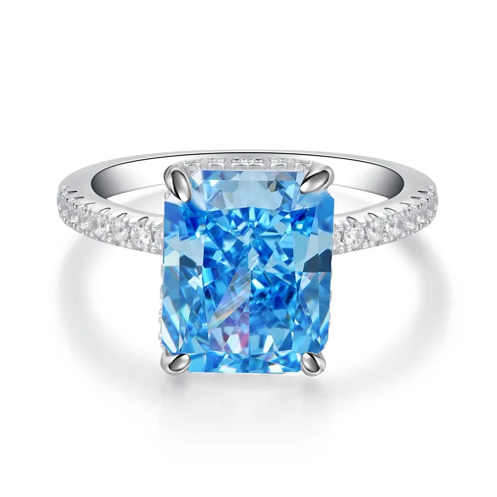 MUSHAN Luxury Jewelry s 925 Sterling Silver Rings For Women CMA Certificate HCD Gemstones Sapphire Ring Bands s925 Fine Jewelry