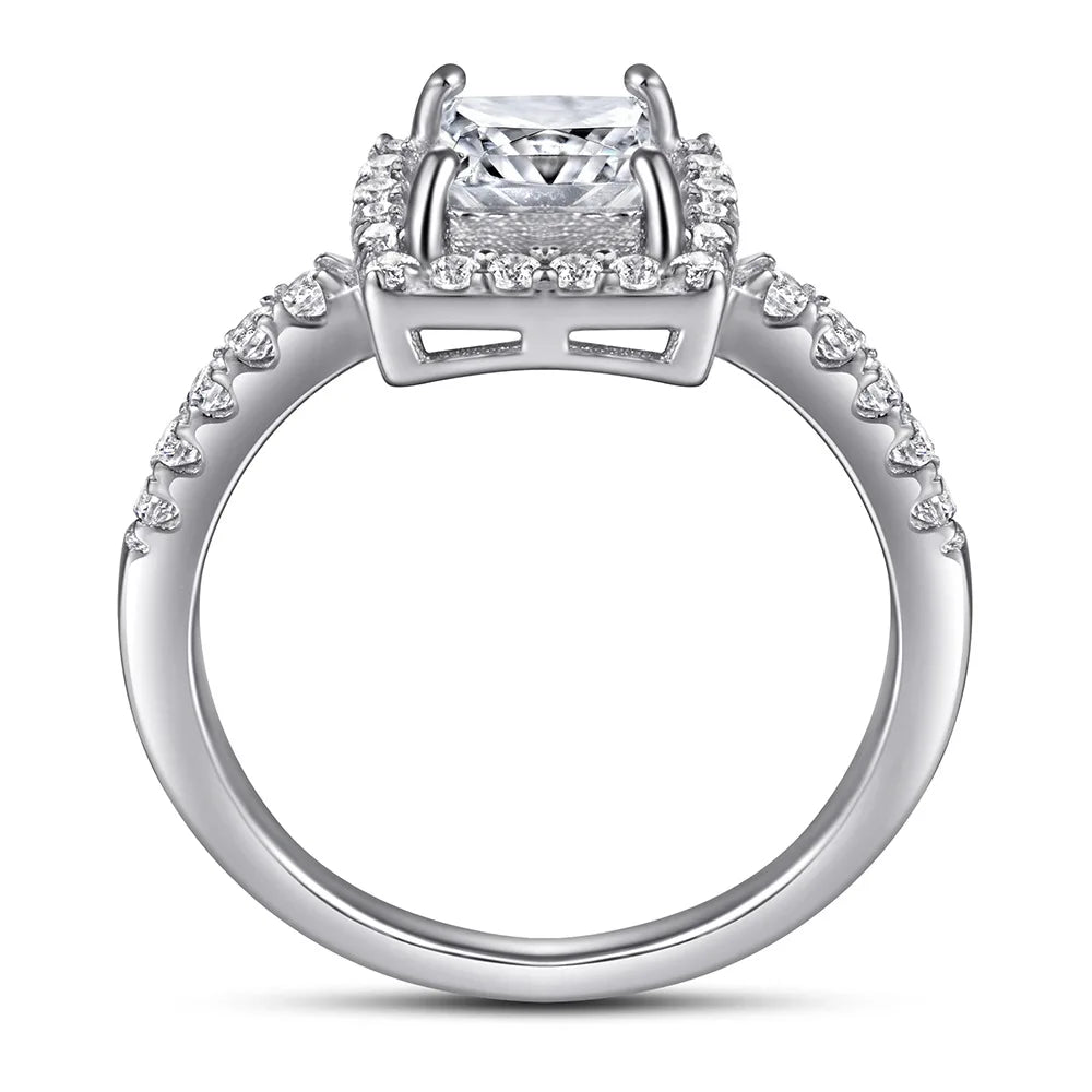 Anillos de plata de ley 925 de MuShan Jewelry, anillos de compromiso, circonita cúbica 7A, anillos de boda, regalo de aniversario para mujer