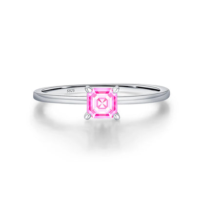 Anillo de compromiso de plata de ley 925 marca MuShan, con gema de rubí de alto carbono certificada CMA, chapado en oro de 18K para mujer