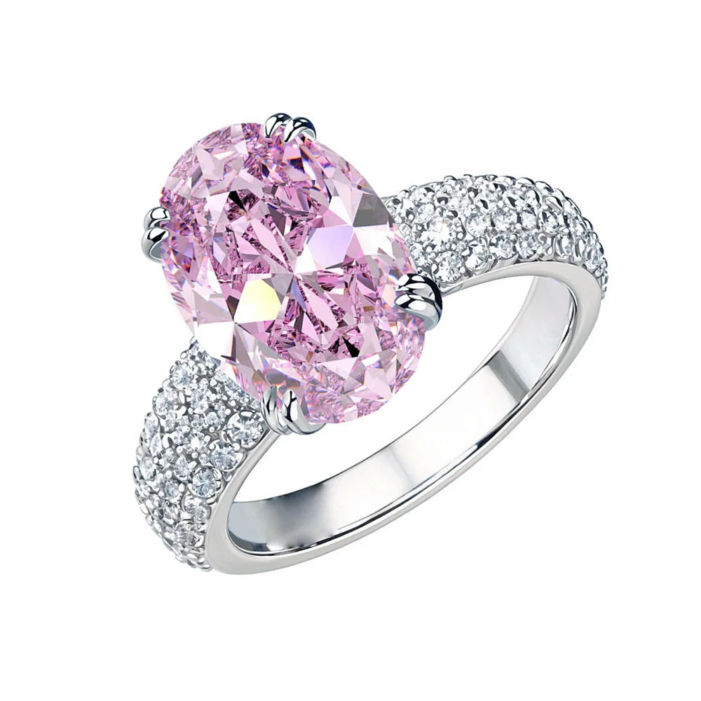 Anillo de compromiso de plata de ley 925 MuShan Jewelry con diamante de carbono de alta calidad, regalo de cumpleaños, joyería elegante, anillos para mujer, joyería fina