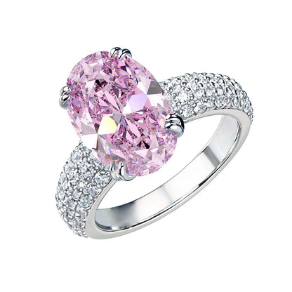 Anillo de compromiso de plata de ley 925 MuShan Jewelry con diamante de carbono de alta calidad, regalo de cumpleaños, joyería elegante, anillos para mujer, joyería fina