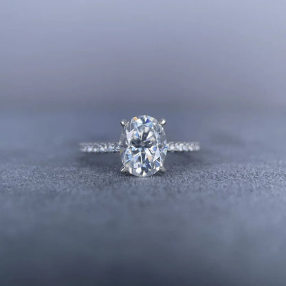 MuShan Designer Jewelry 925 Sterling Silver Ring Moissanite Elegant Ring for Girlfriend 18K Gold Plated MST Patent GRA Rings