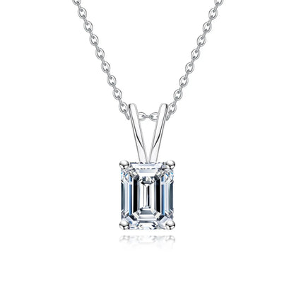 Collier pendentif en argent sterling 925 de luxe MUSHAN pour femmes, collier avec diamant moissanite GRA de 2 ct, 3 ct, 4 ct, 5 ct