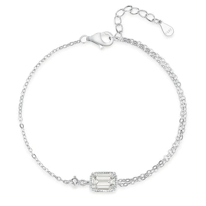 MuShan Jewelry 925 Sterling Silver Necklace Pendant Chain HCD Diamonds Cocktail Party Best Friend Gift Women Necklaces Jewelry