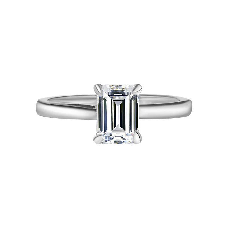 Anillo de plata de ley 925 marca MuShan, anillo de moda con moissanita VVS para mujer, bañado en oro real de 18K, anillos finos con patente MST
