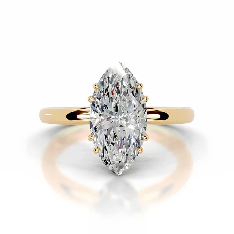 MUSHAN Bespoke Luxury Jewelry 925 Sterling Silver Rings 3ct 4ct 5ct Wedding Real D Color VVS Moissanite Ring Band MST Patent