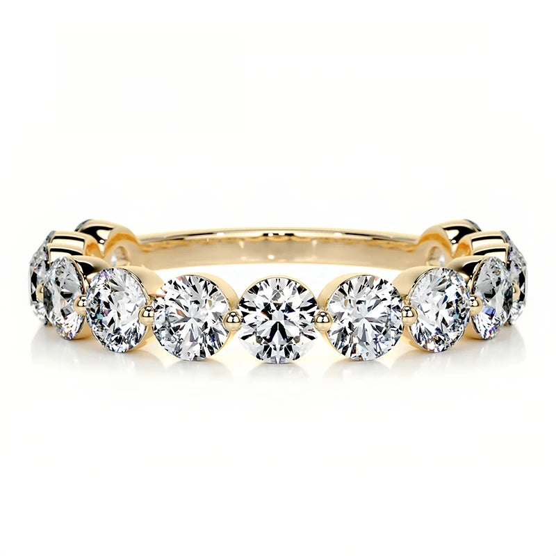 Bague en argent sterling 925 de la marque MuShan, bague en moissanite avec certificat GRA pour femme, plaquée or 18K, bagues brevetées MST GRA