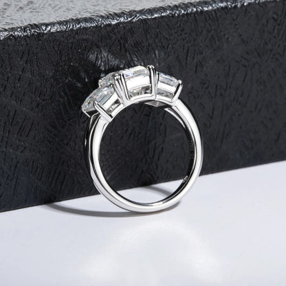 MUHAN Luxury Jewelry  925 Sterling Silver Ring Wedding Band  Women GRA Certificate Moissanite Diamond Rings D Color Fine Jewelry