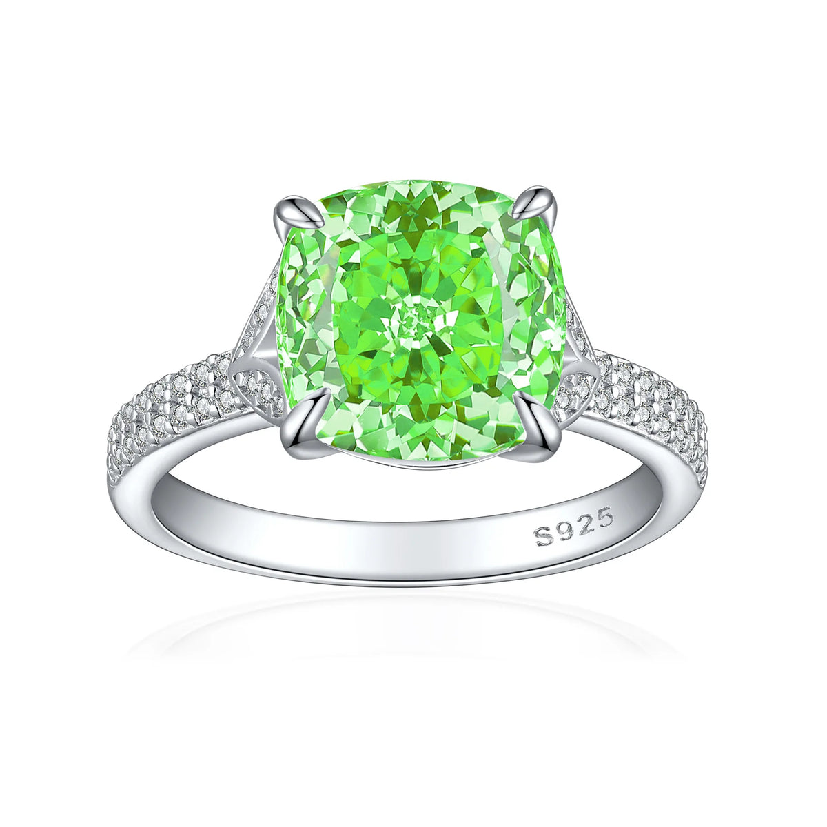 Anillo de plata de ley 925 de MuShan Jewelry, alianza de boda, diamante de alto carbono, regalo para mejor amiga, regalo para novia, anillos para mujer, joyería fina