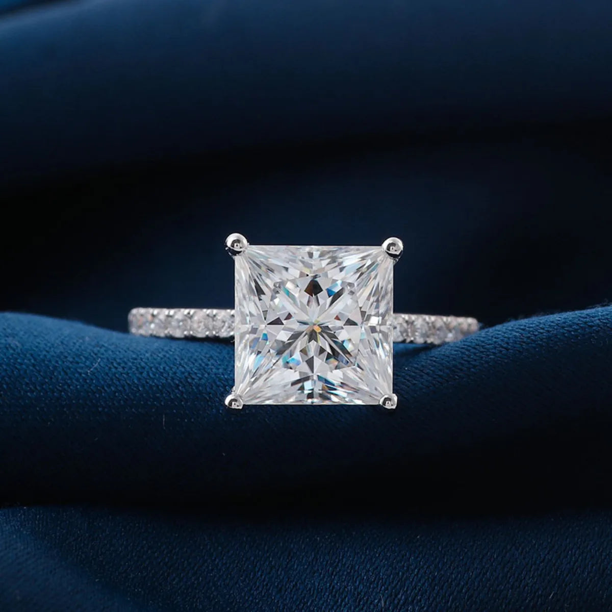 MUSHAN Luxury Custom 14K 18K Gold Rings Band Jewelry With Moissanite Diamond Lab Grown Gemstones Diamond Wedding Ring For Women