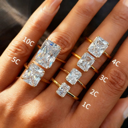 MuShan Designer Jewelry 925 Sterling Silver Ring VVS Moissanite Casual Ring for Wife 18K Real Gold Plated MST Patent Rings