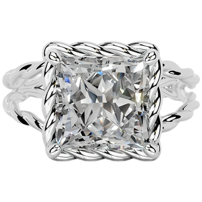 MUSHAN Custom Jewelry 925 Sterling Silver Ring Moissanite D Color VVS Luxury Noble 925 Sterling Silver Rings Diamond Accessories