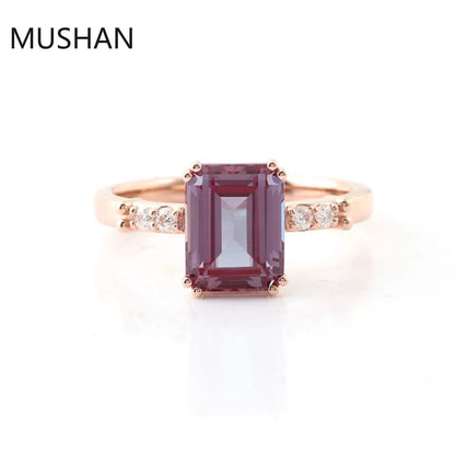 MUSHAN Luxury Custom 14K 18K Gold Rings Band Jewelry With Moissanite Diamond Lab Grown Gemstones Diamond Wedding Ring For Women